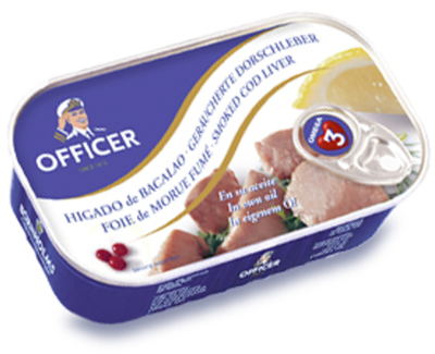 Officer · Smoked cod liver