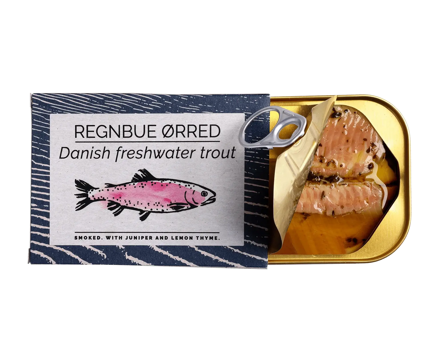 DANISH SMOKED TROUT WITH JUNIPER, LEMON & THYME