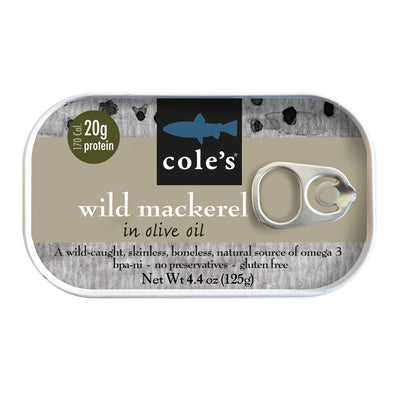 COLE'S WILD MACKEREL WITH OLIVE OIL