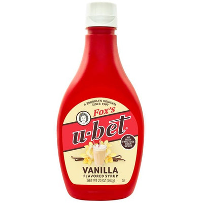FOX'S U-BET VANILLA SYRUP 20oz