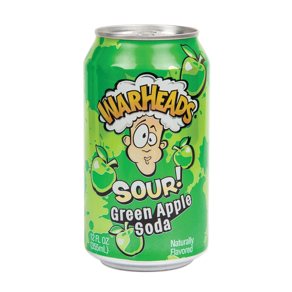 WARHEADS SOUR GREEN APPLE SODA